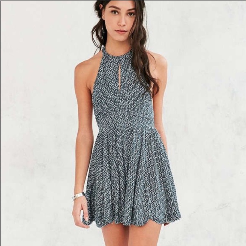 Urban | Blue keyhole neck romper